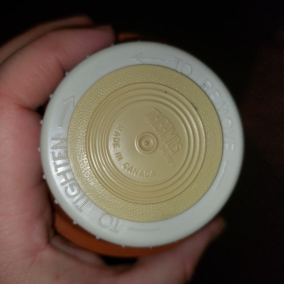 Vintage Thermos 13 inch Orange Complete 24F Vacuum EUC 32 oz - Picture 8 of 10